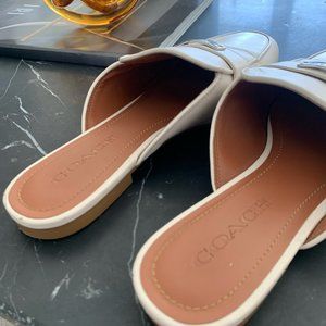 Coach Leather Slides